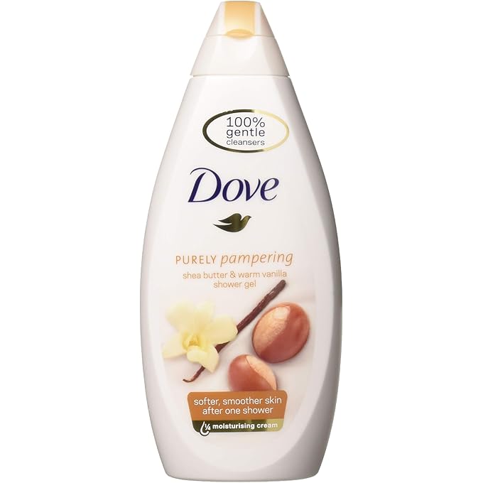 Dove Purely Pampering Body Wash, Shea Butter with Warm Vanilla, 16.9 Ounce / 500 Ml (Pack of 3) International Version